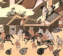 Scéne de vie à l'époque Edo